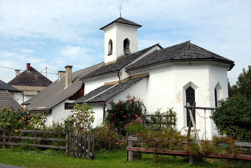 Subsidiary church Holy Anna at Kirschentheuer in the municipality Ferlach, district Klagenfurt-Land, Carinthia, Austria