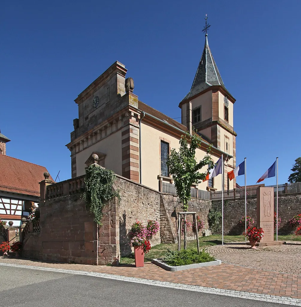 Protestant church in Climbach.