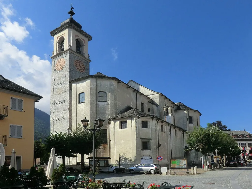Church of Santa Maria Assunta Native name chiesa di Santa Maria Assunta Location Santa Maria Maggiore , Italy Coordinates 46° 08′ 05.42″ N, 8° 28′ 00.41″ E Authority file : Q86257821 institution QS:P195,Q86257821