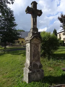 Wayside cross at the church