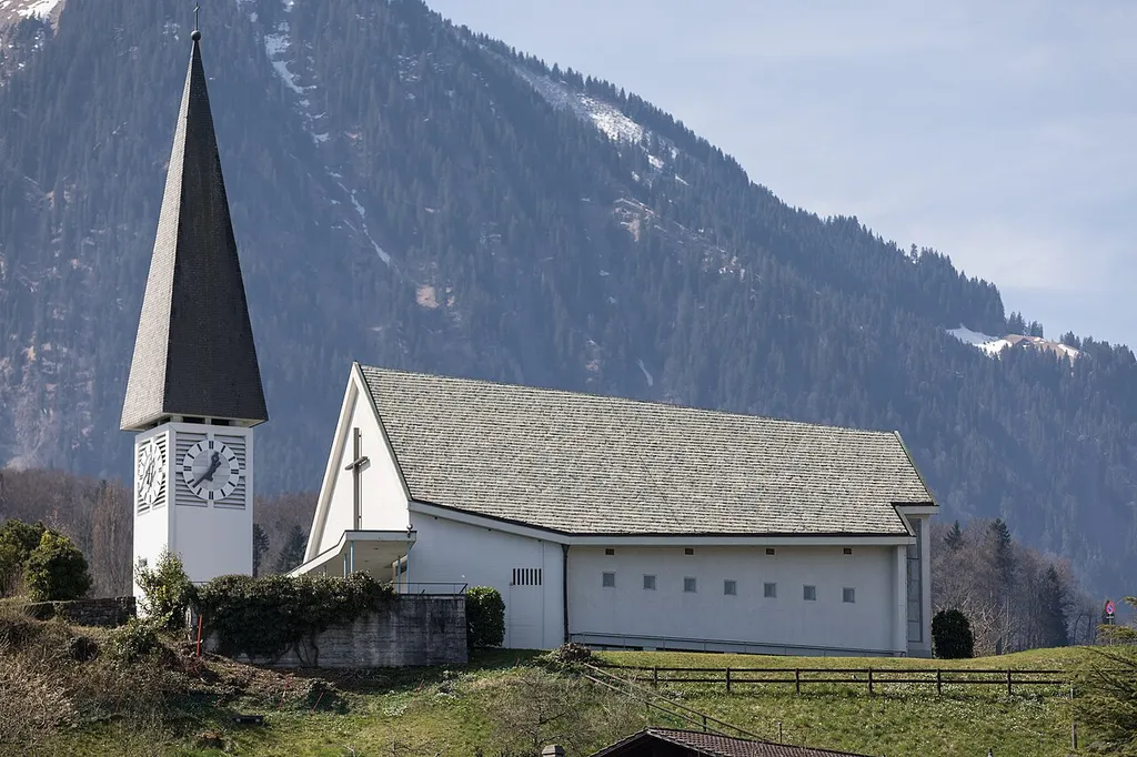 Church of Faulensee (Spiez), built 1961-63)