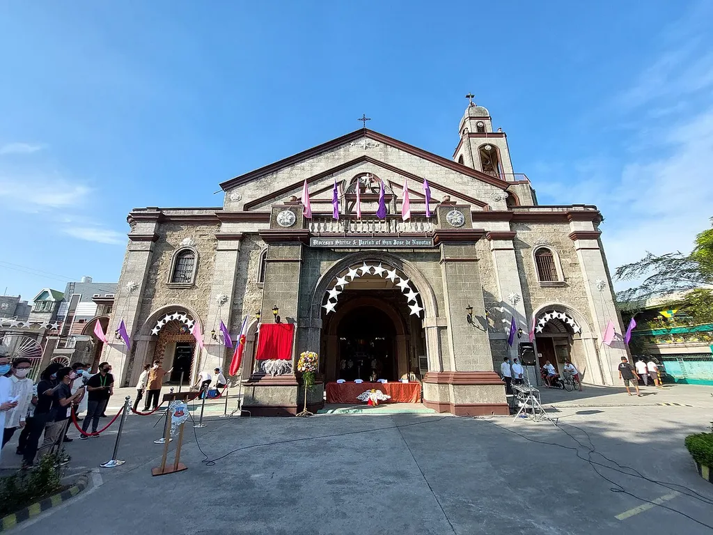 Facade of on December 10, 2021 just before the ceremony unveiling a historical marker created by the National Historical Commission of the Philippines to commemorate the church.
