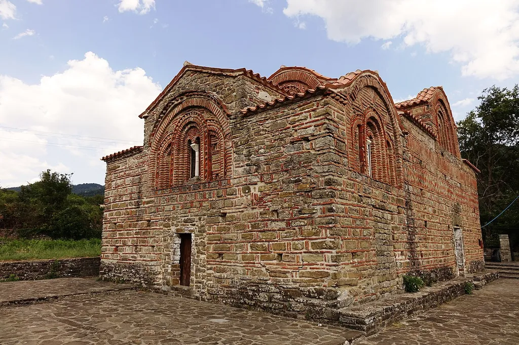 Red church in Vourgareli