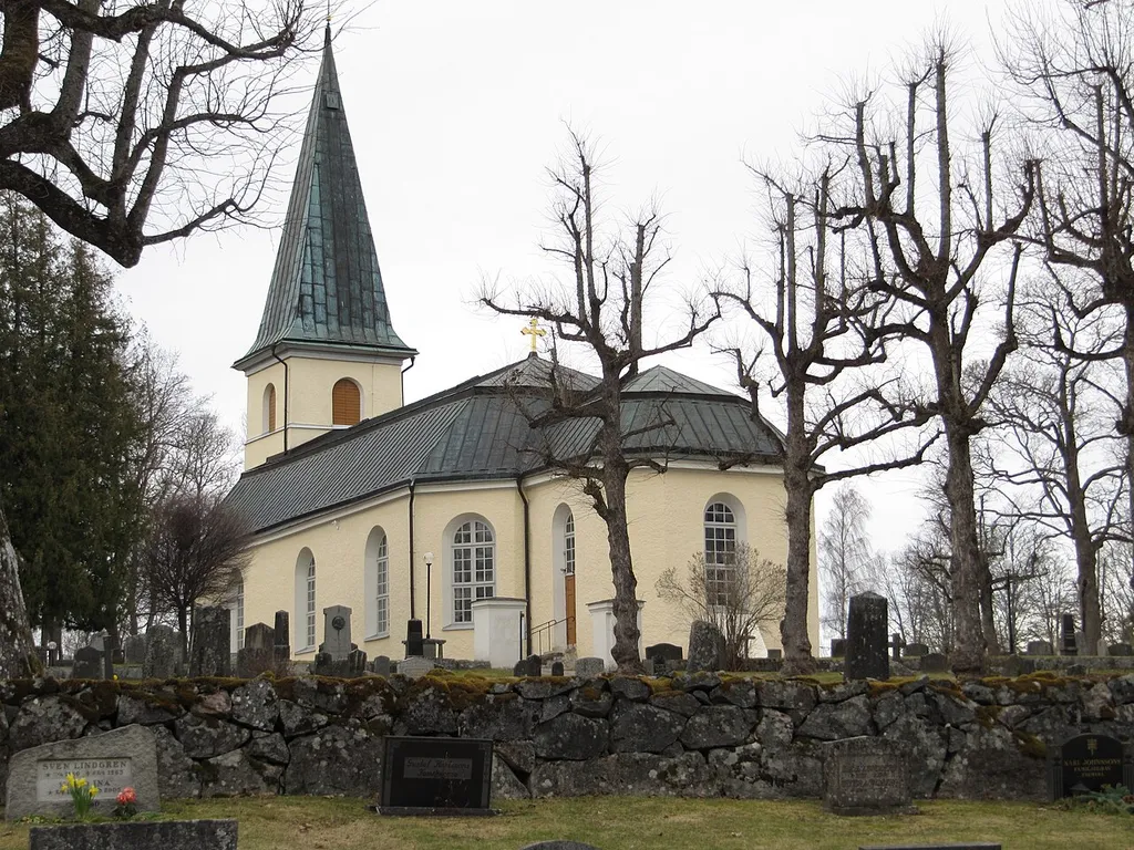 The church Axberg outside Örebro, Sweden