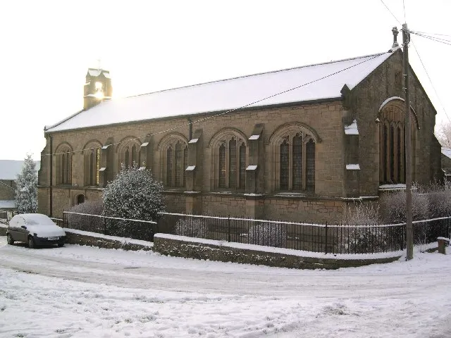St George's Church, Wall. Built 1895 on the site of single storey thatched cottages.
