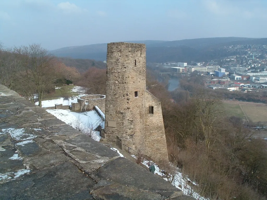 The castle "Burg Volmarstein" is a ruin in Wetter (Ruhr)-Volmarstein near Hagen, Germany. It was built in 1100 by archbishop Friedrich I. von Schwarzenburg.