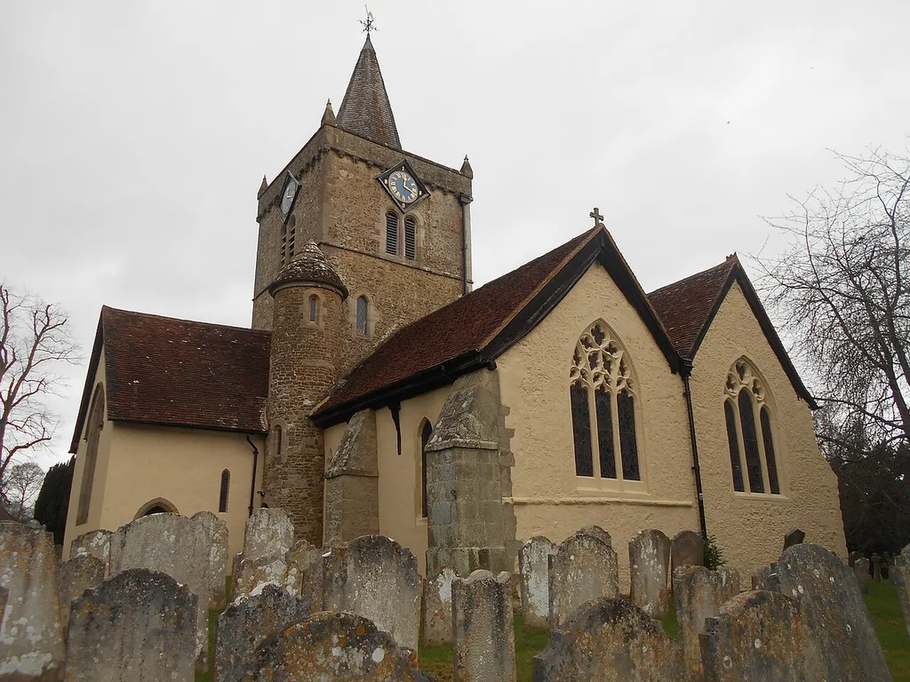Church of All Saints, Witley, Surrey, England. Grade I listed. .mw-parser-output .messagebox{margin:4px 0;width:auto;border-collapse:collapse;border:2px solid var(--border-color-progressive,#6485d1);background-color:var(--background-color-neutral-subtle,#fbfcff);color:var(--color-base,#202122);box-sizing:border-box;border-inline-start-width:8px}.mw-parser-output .messagebox.mbox-small{font-size:88%;line-height:1.25em}.mw-parser-output .mbox-warning,.mw-parser-output .mbox-speedy{border:2px solid var(--border-color-error,#b22222);background:var(--background-color-error-subtle,#ffdbdb);border-inline-start-width:8px}.mw-parser-output .mbox-serious,.mw-parser-output .mbox-delete,.mw-parser-output .mbox-stop{border:2px solid var(--border-color-error,#b22222);border-inline-start-width:8px}.mw-parser-output .mbox-issue,.mw-parser-output .mbox-content{border:2px solid #f28500;background:var(--background-color-warning-subtle,#ffe);border-inline-start-width:8px}.mw-parser-output .mbox-query,.mw-parser-output .mbox-style{border:2px solid #f4c430;background:var(--background-color-warning-subtle,#ffe);border-inline-start-width:8px}.mw-parser-output .mbox-shit{border:2px solid #960;border-inline-start-width:8px}.mw-parser-output .mbox-license{border:2px solid #88a;border-inline-start-width:initial}.mw-parser-output .mbox-legal{border:2px solid var(--border-color-notice,#666);background:var(--background-color-base,#fff);border-inline-start-width:8px}.mw-parser-output .mbox-honor{border:2px solid #ca3;background:var(--background-color-warning-subtle,#fcf4db);border-inline-start-width:8px}.mw-parser-output .mbox-growth{border:2px solid #8d4;background:var(--background-color-success-subtle,#d5fdf4);border-inline-start-width:8px}.mw-parser-output .mbox-move{border:2px solid #93c;border-inline-start-width:8px}.mw-parser-output .mbox-protection,.mw-parser-output .mbox-message{border:2px solid var(--border-color-base,#aaa);border-inline-start-width:8px}.mw-parser-output .messagebox .mbox