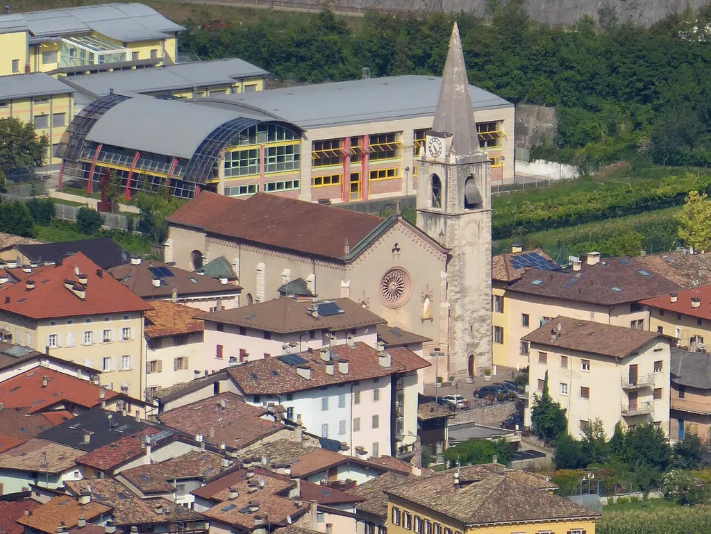 Saints Vigilius and Valentine church in Vezzano as seen from SP18 dir Ranzo