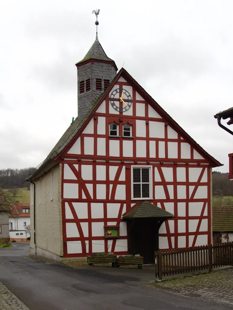 Potestant Church in Michelbach, Schotten, Hesse, Germany