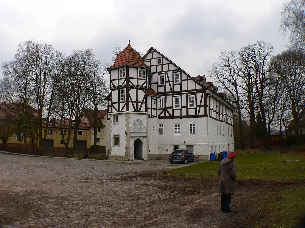 Wasserburg Lispenhausen in Rotenburg a.d. Fulda-Lispenhausen, Hessen, Regierungsbezirk Kassel, Landkreis Hersfeld-Rotenburg