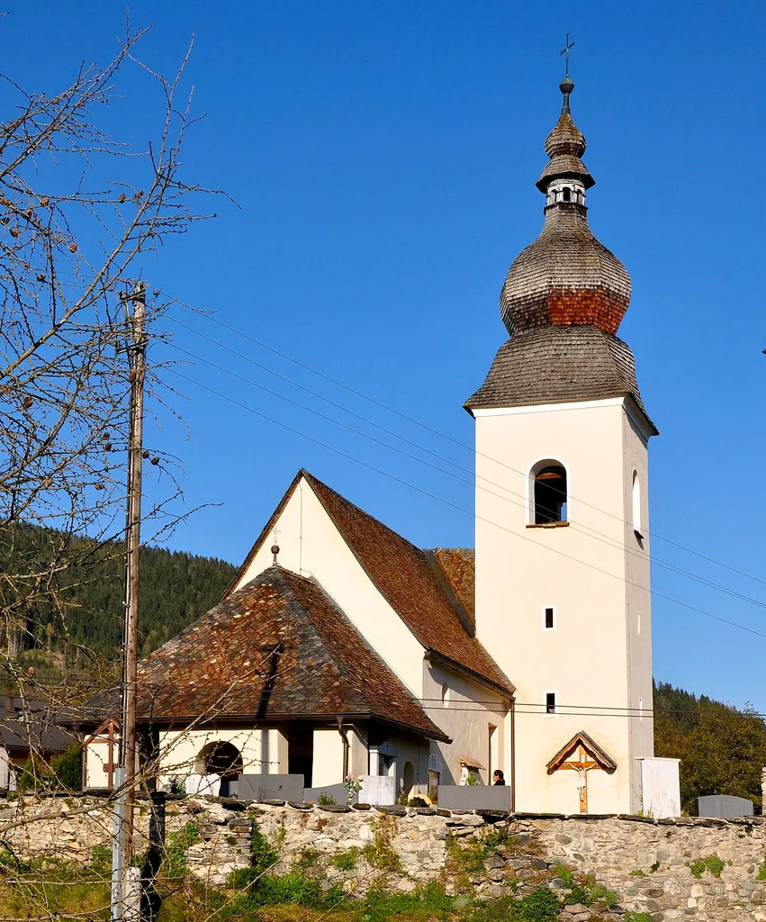 Subsidiary church Saint Michael and cemetery in Tauchendorf, municipality Glanegg, district Feldkirchen, Carinthia, Austria, EU