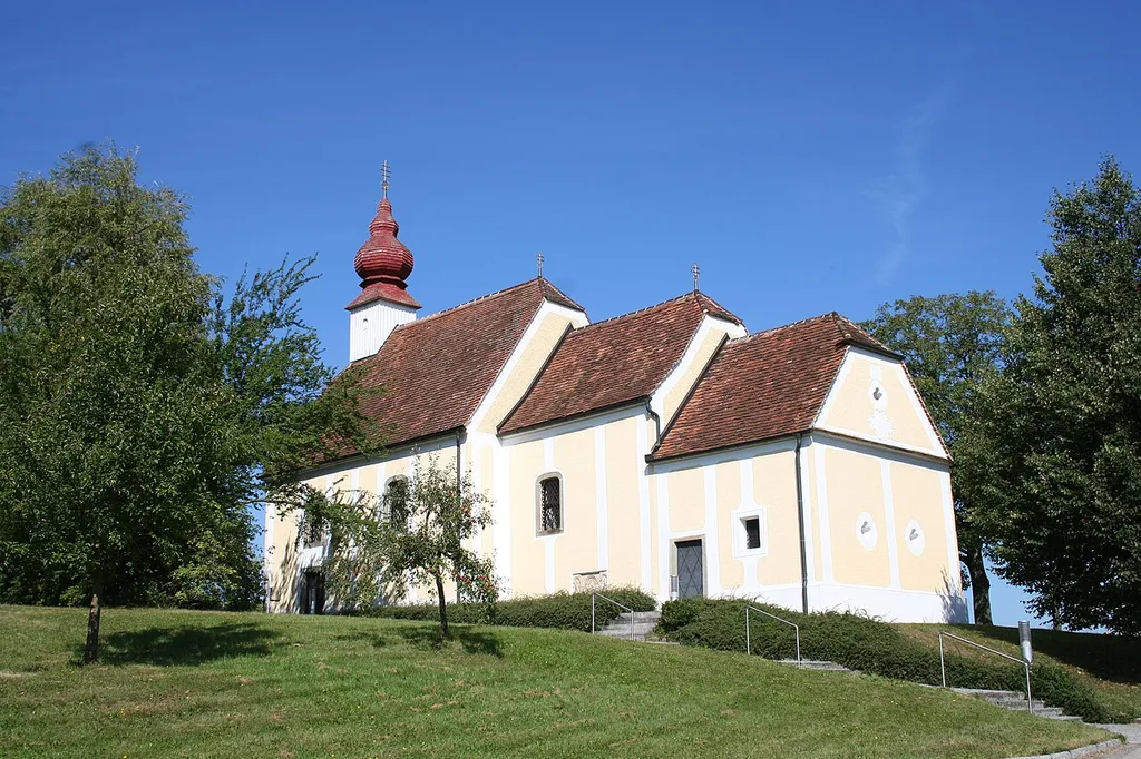 Die Wallfahrtskirche Ruprechtshofen in der Gemeinde Niederneukirchen.