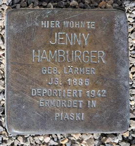 Stolperstein dedicated to Jenny Hamburger