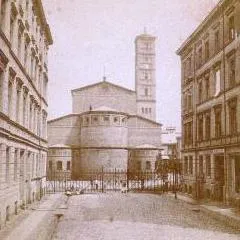 St. Jacobikirche in Berlin, Photographie aus dem 19. Jahrhundert.