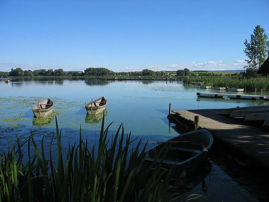 Blick über den südlichen Teil des Seeburger Sees (von Seeburg)