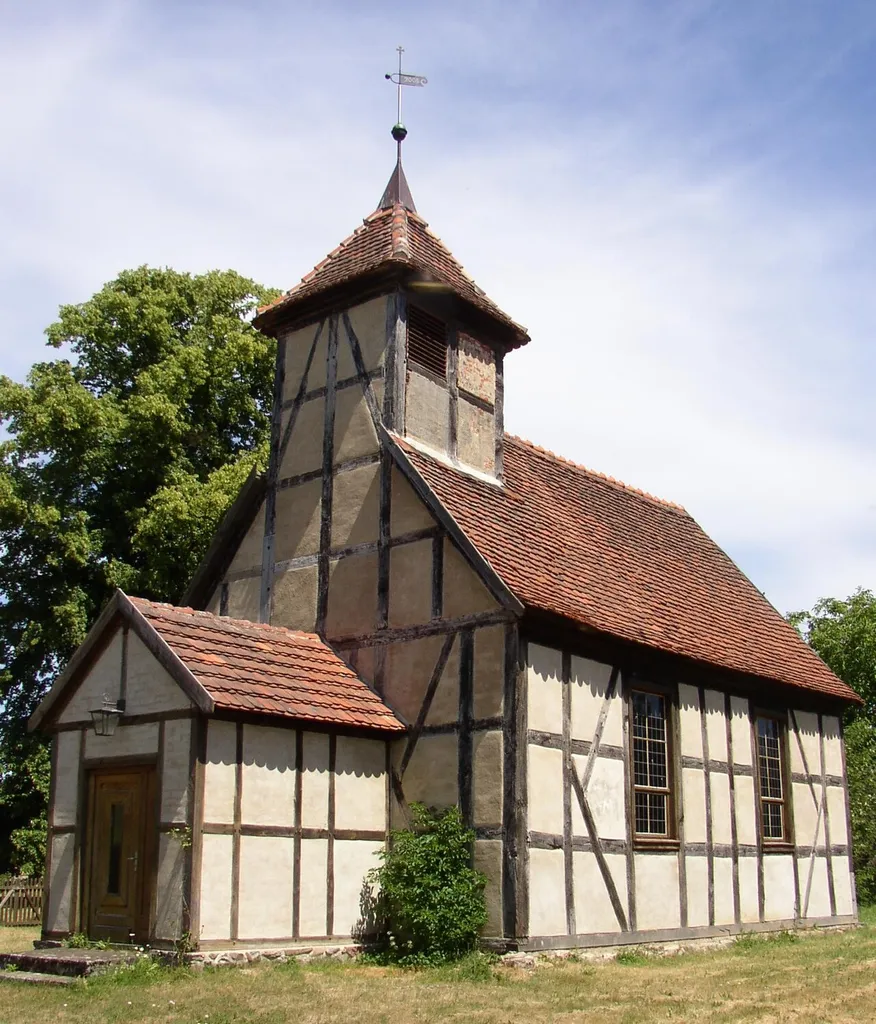 Church in Langnow (municipality Groß Pankow) in Brandenburg, Germany