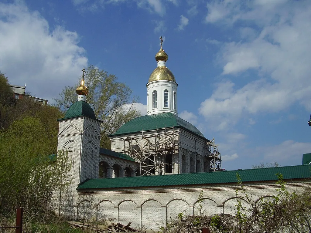 Воронеж.Строящийся храм у Митрофановского источника