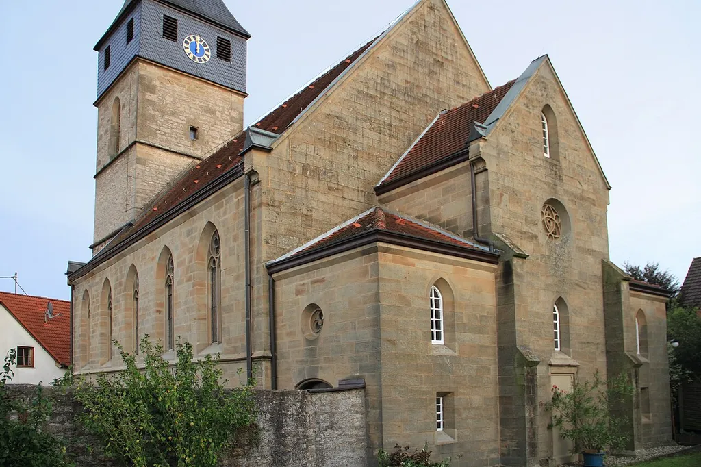 Die evangelische Pfarrkirche in Weikersheim, Ortsteil Elpersheim.