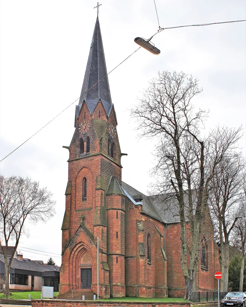 Die evangelische Kirche in Riegelsberg, Regionalverband Saarbrücken, Saarland