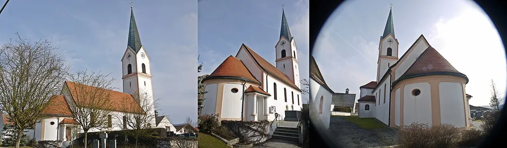Catholic branch church of St. Nicholas in Lailling (Lower Bavaria /Germany)