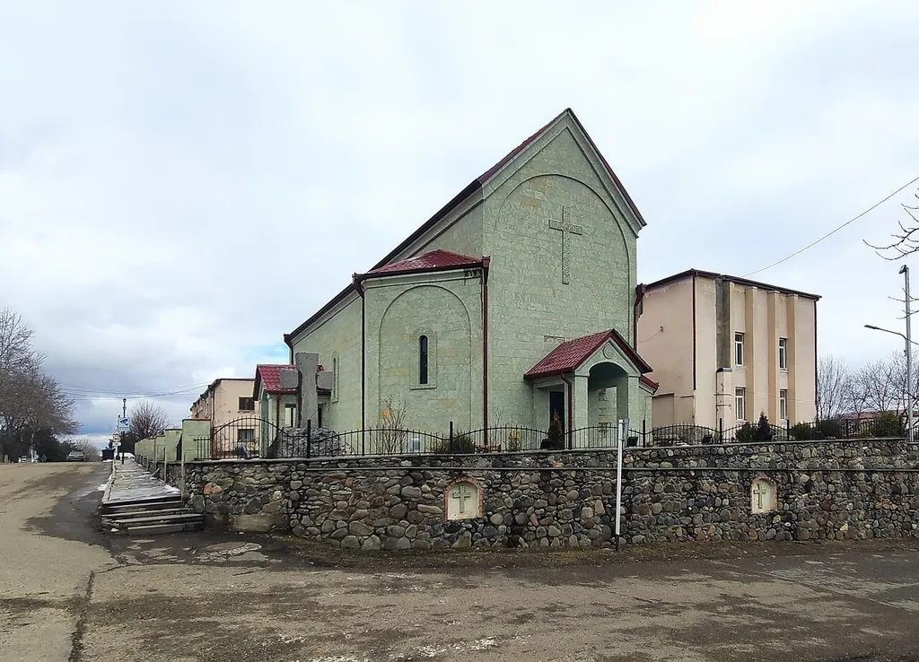 63 Didi Dmanisi-Dmanisi-Gomareti-Bediani, Dmanisi Pentecostal Church in Georgia