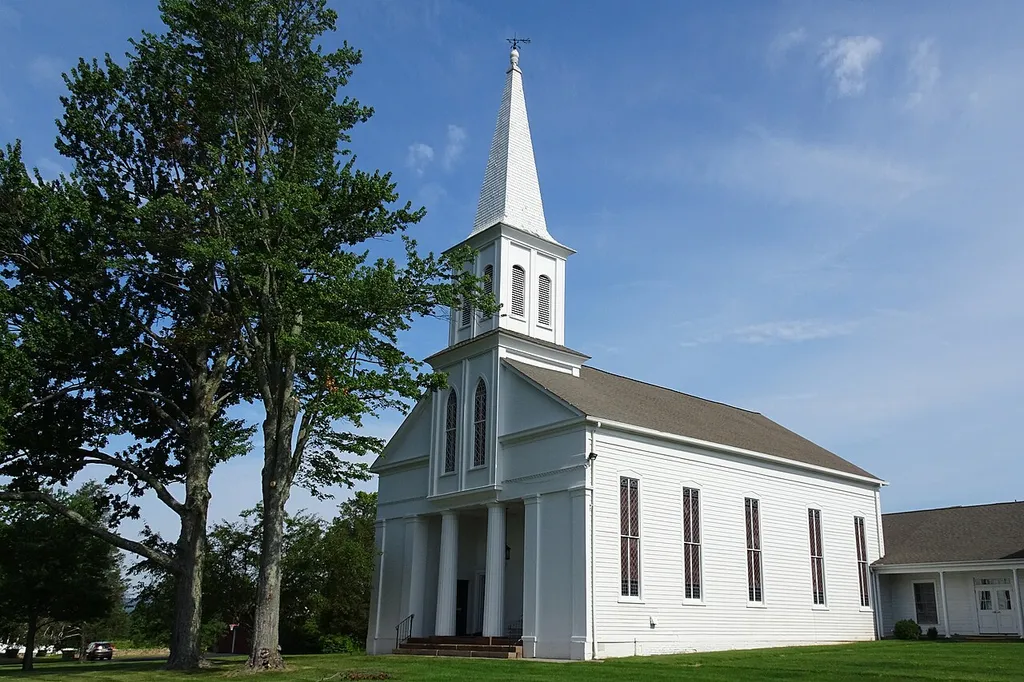 Presbyterian Church located in Lamington, NJ. Contributing property. Built circa 1826date QS:P,+1826-00-00T00:00:00Z/9,P1480,Q5727902.