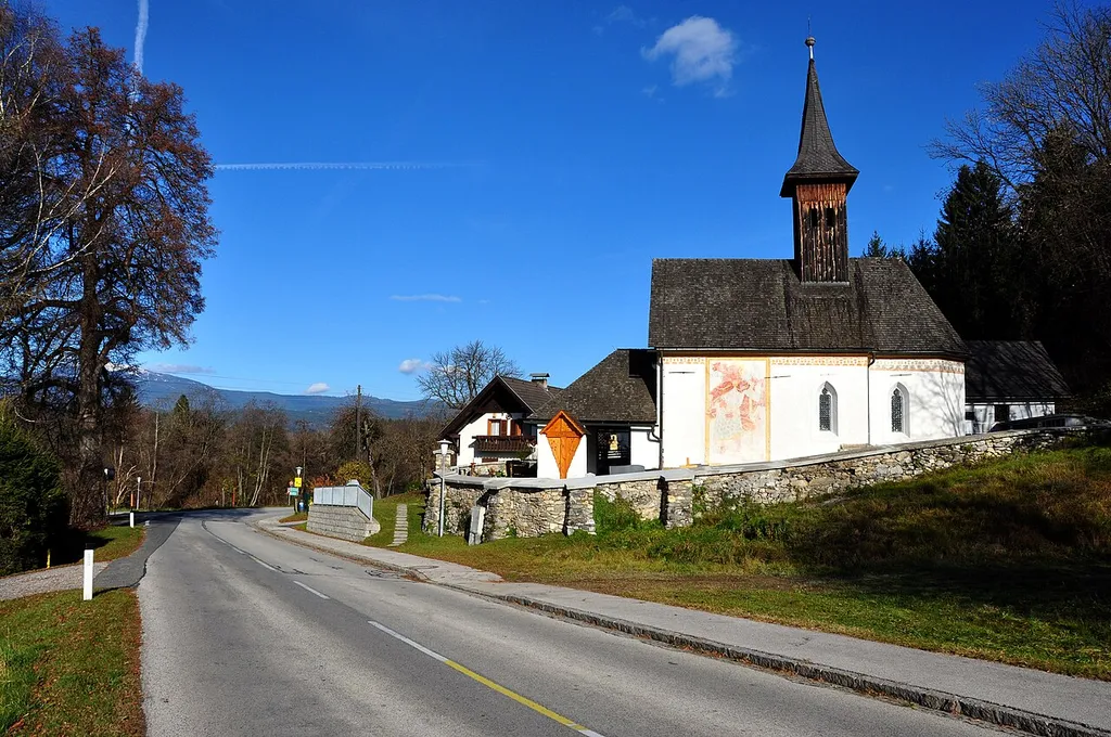 Subsidiary church Saint Steven at the locality Latschach, municipality Velden am Wörthersee, district Villach Land, Carinthia, Austria, EU