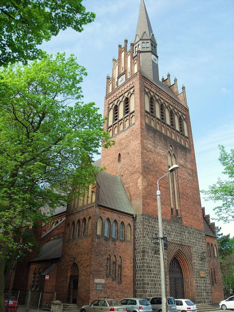 Gdańsk Wrzeszcz Górny, ul. ks. J. Zator-Przytockiego 3 - rzymskokatolicki kościół parafialny p.w. Najświętszego Serca Pana Jezusa, obecnie kolegiata 1900-1910