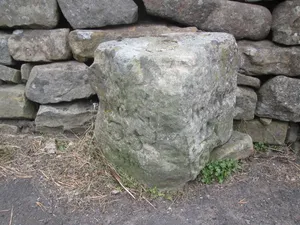 Milestone south of Birdhopecraig United Reformed Church at NGR 820980