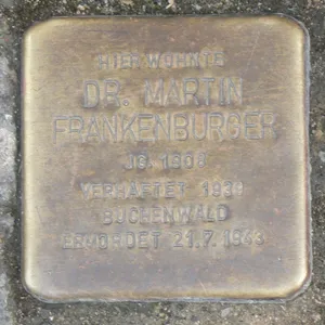 Stolperstein dedicated to Martin Frankenburger