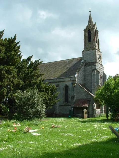 West end of SS Philip and James' parish church, Whittington,Worcestershire, seen from the north