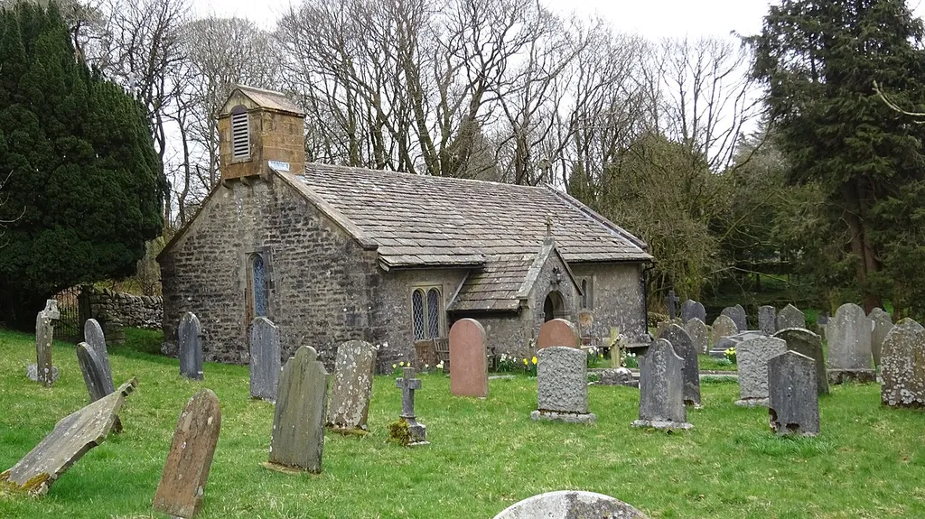 St Leonard's Church and churchyard, Chapel-le-Dale, Yorkshire, England.