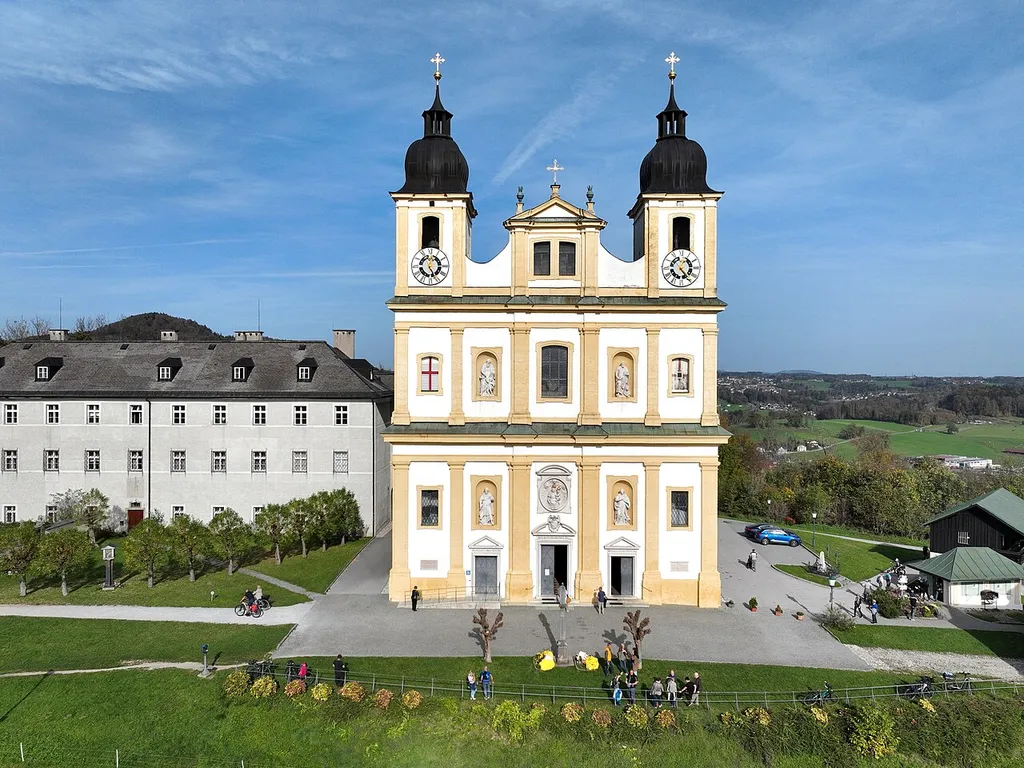 South view of the Maria Plain pilgrimage church in Austria.