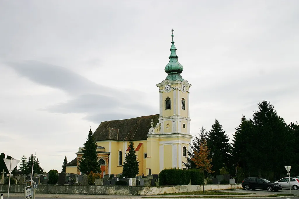 Zemendorf-Stöttera – römisch-katholische Pfarr- und Wallfahrtskirche „Mariae Himmelfahrt“ im Ortsteil Kleinfrauenhaid