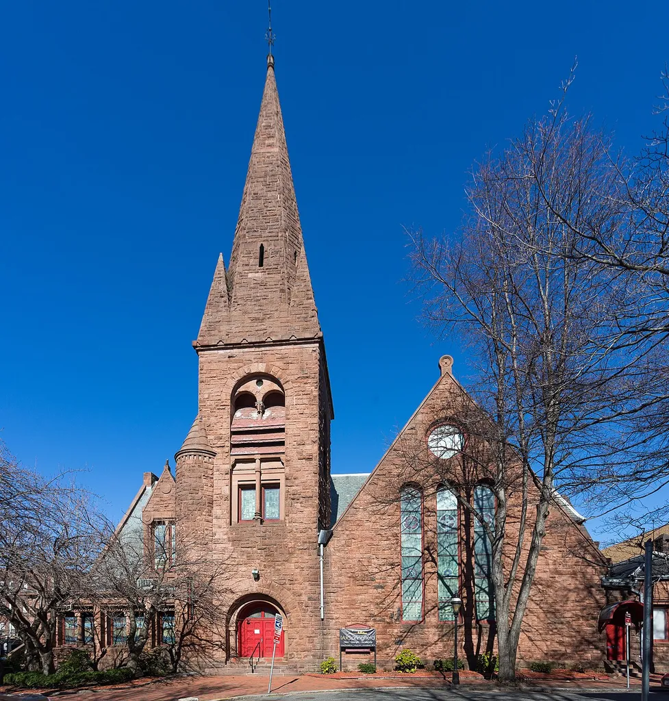 North Congregational Church in Springfield, Massachusetts. Designed by H.H. Richardson.