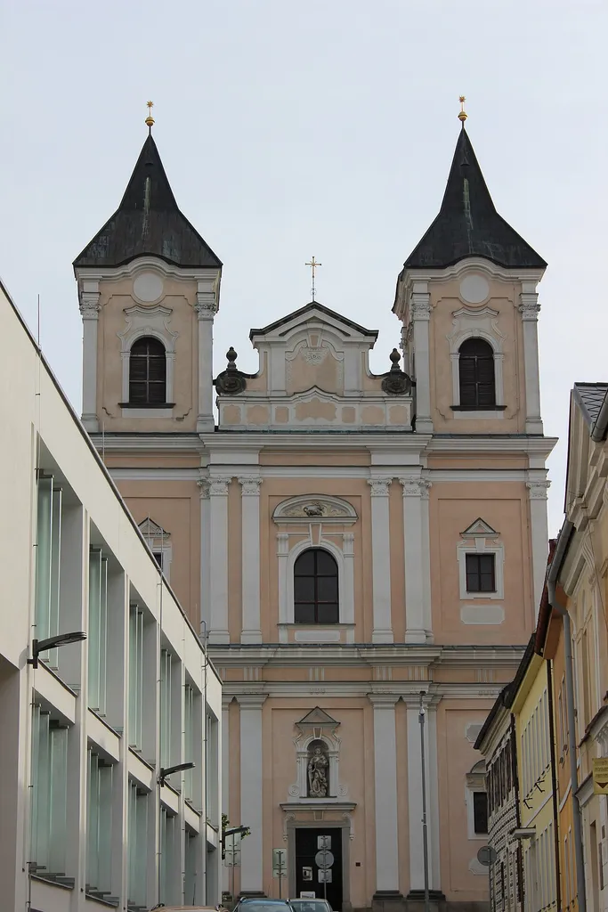 Kostel sv. Vavřince. Klatovy - západočeské okresní město. Česká republika.