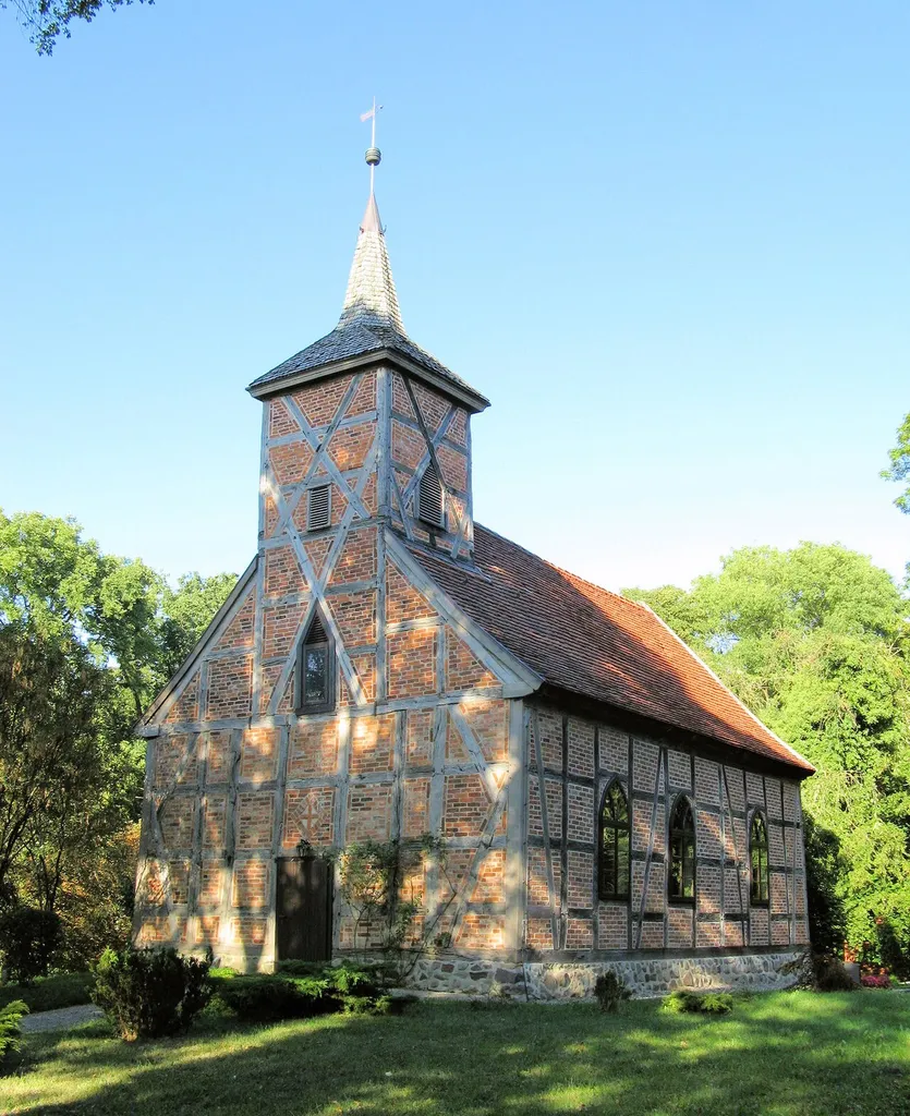 Church in Klein Plasten, disctrict Mecklenburgische Seenplatte, Mecklenburg-Vorpommern, Germany