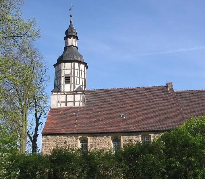 Fieldstone church in Marzahna in the landscape Fläming, built in the ending 12th/beginning 13th century. The village Marzahna is a part of the town Treuenbrietzen in the district Potsdam Mittelmark, state Brandenburg, Germany.