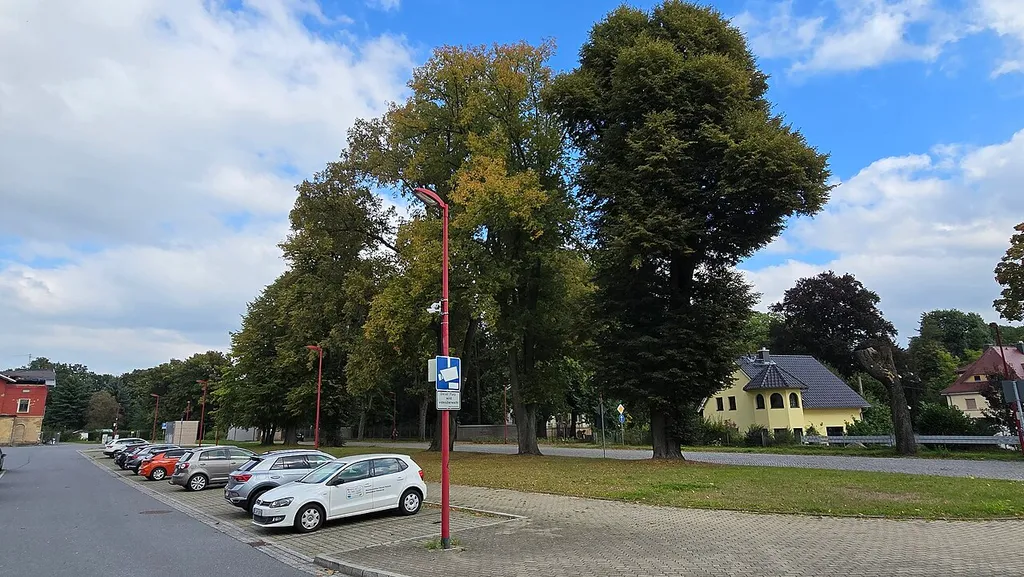 Winterlindenallee auf dem Bahnhofsvorplatz