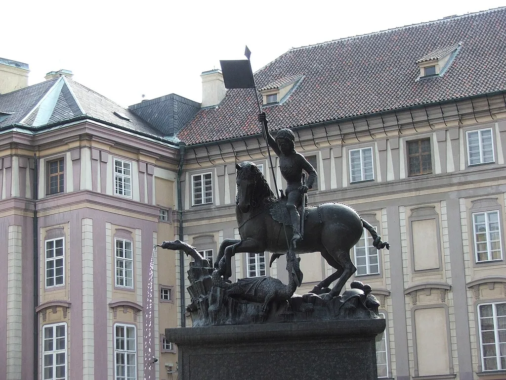 Statue of Saint George at Prague Castle