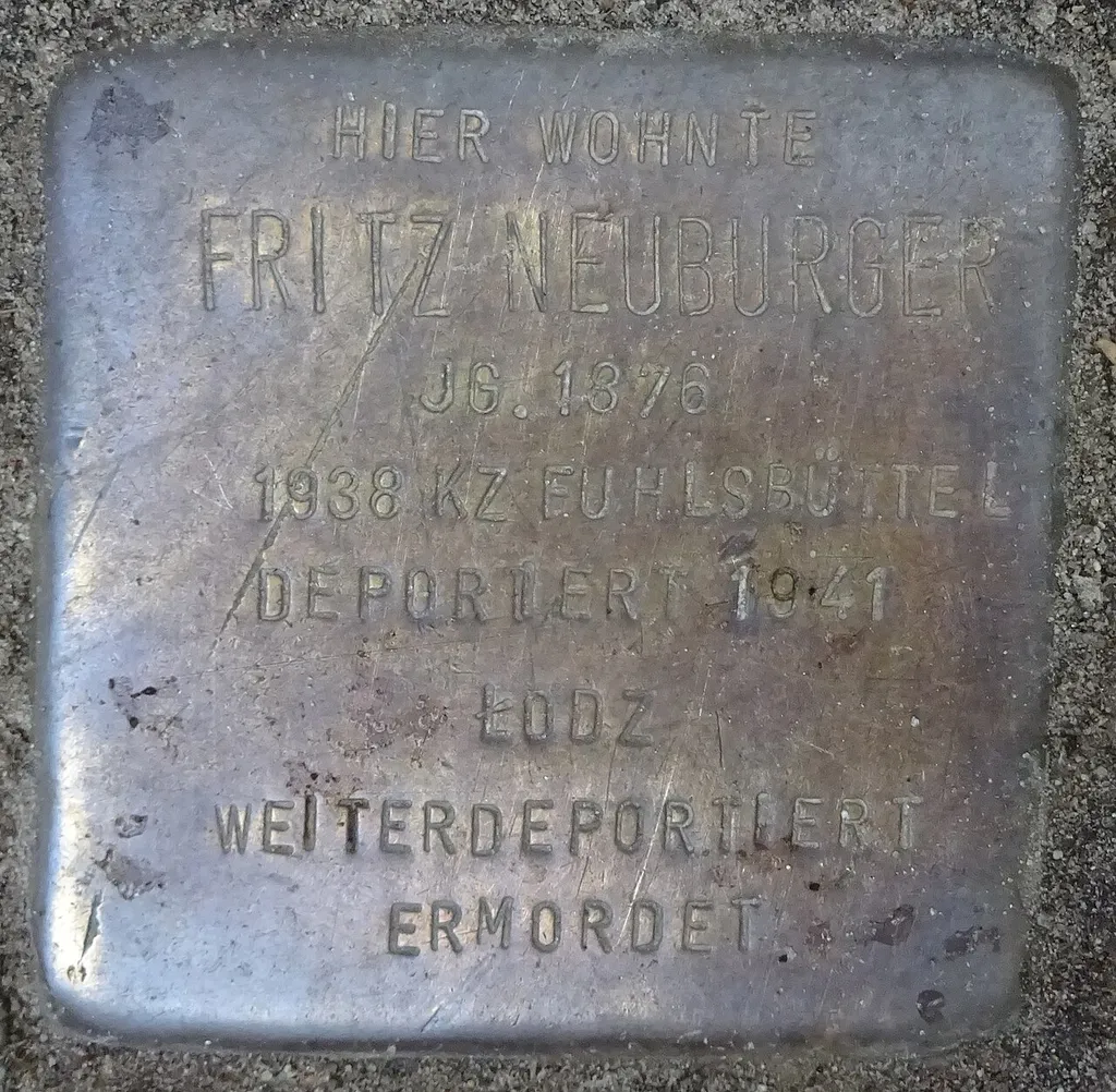 Stolperstein für Fritz Neuburger