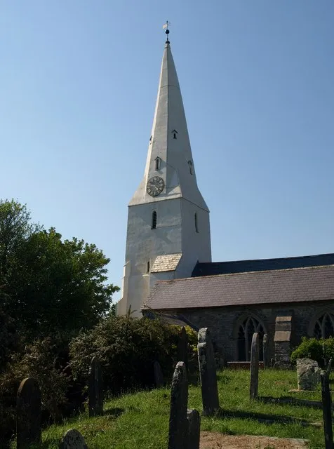St Mary's church, Diptford. See 187418 and 1048367. There seems to be a trend to give churches this ghostly treatment - see 162015, for instance.