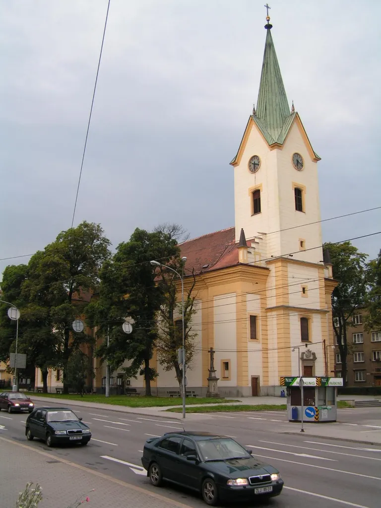 Zlín, church of saints Philip and James.