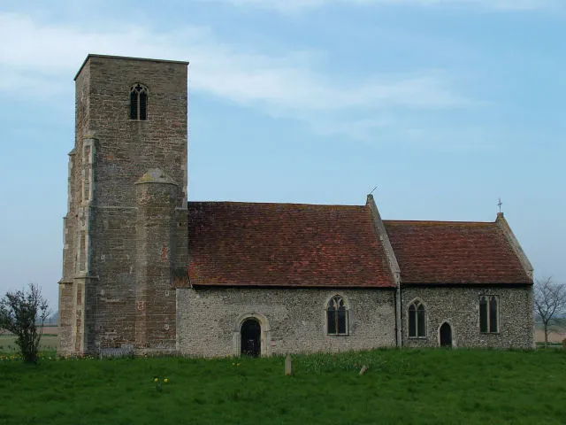 Church of St John the Baptist in Wantisden, Suffolk, England. A Grade I listed medieval church.