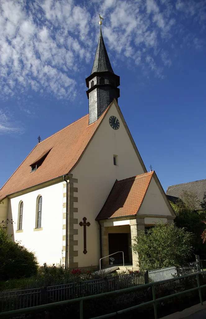 Die katholische Kirche St. Wendelin in Mittelehrenbach.