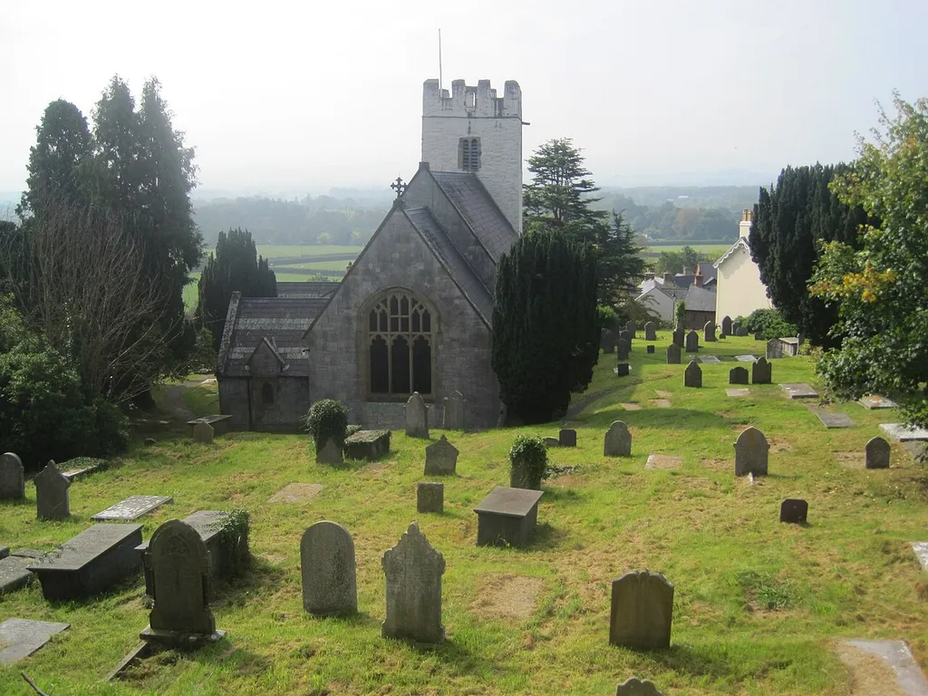 The ancient parish of Bodfari comprised the townships of Bodfari, which was in historic Flintshire, and Aberwheeler, in historic Denbighshire. Medieval tower.