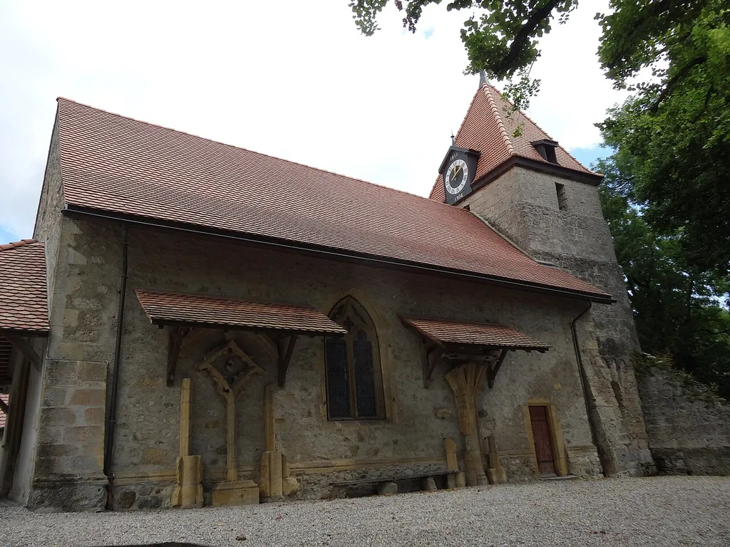 Giez, Le temple This is an image of a cultural property of national significance in Switzerland with KGS number 6077