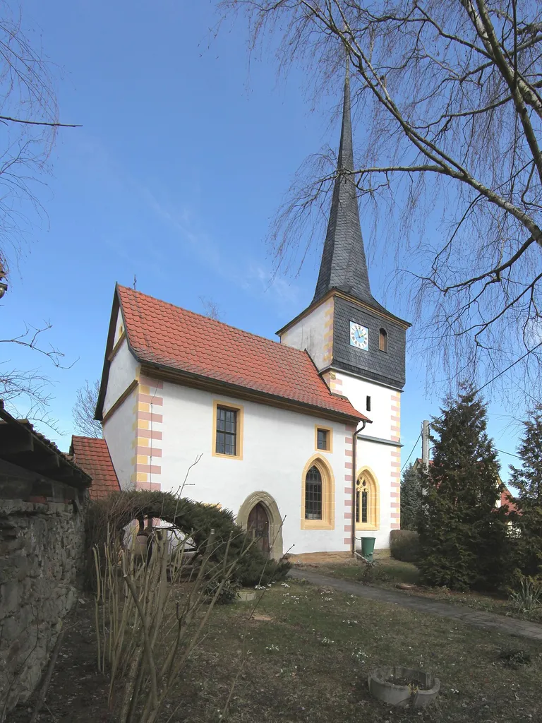 Evangelisch-Lutherische Kirche in Hindfeld bei Milz, OT von Römhild, Landkreis Hildburghausen