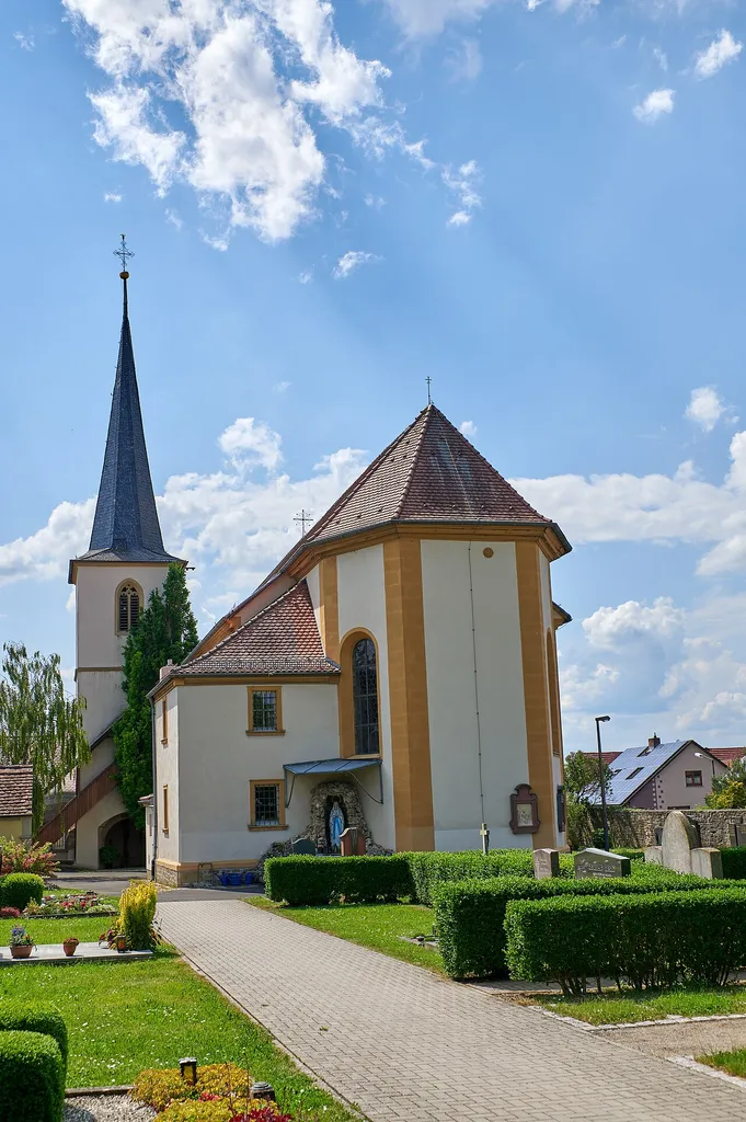 Giebelstadt: Euerhausen, D-6-79-138-38, Kath. Pfarrkirche St. Nikolaus