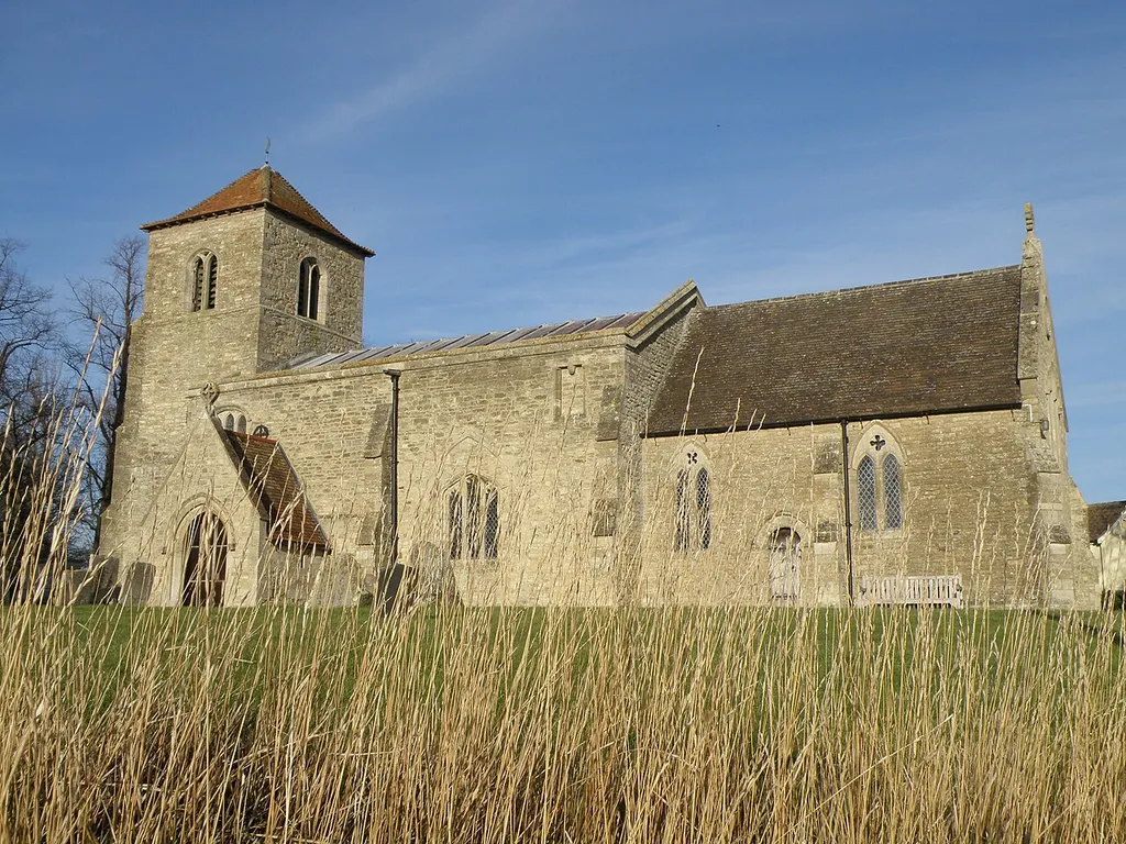 Covington parish church, Cambridgeshire (formerly Huntingdonshire), seen from the south